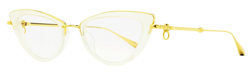 Valentino Titanium Chain Eyeglasses VLX-123-CH C Gold/Crystal 51mm